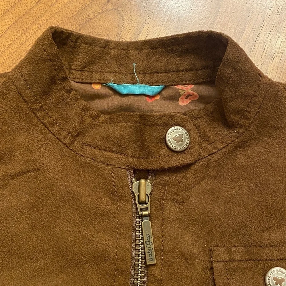 Baby Gap faux suede girls jacket size 5